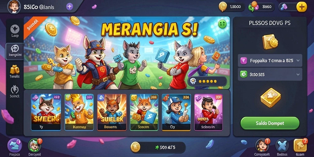 Tangkapan layar menampilkan interaksi dengan pemain lain.