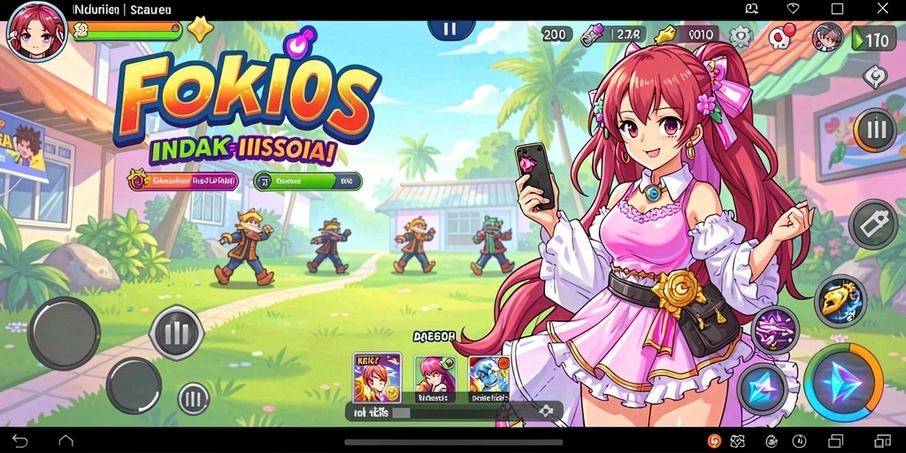 Screenshot dari turnamen yang sedang berlangsung.