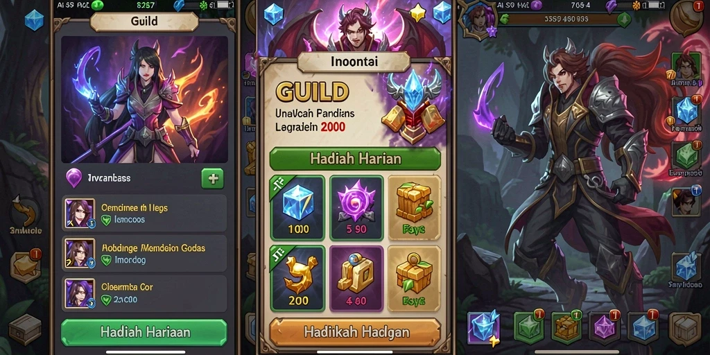 Screenshot menunjukkan fitur bonus yang menggiurkan.