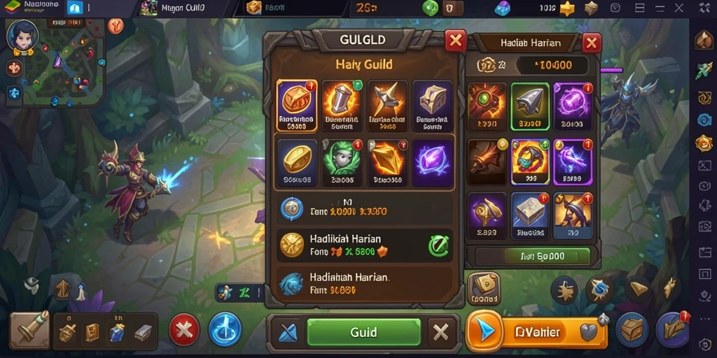Screenshot menunjukkan komunitas aktif dalam game.