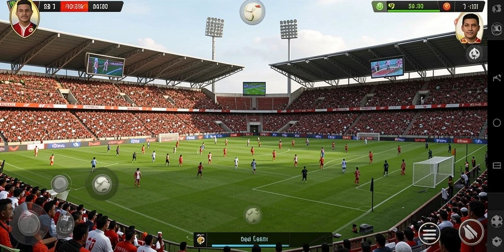 Fitur interaksi sosial dengan teman dalam game.